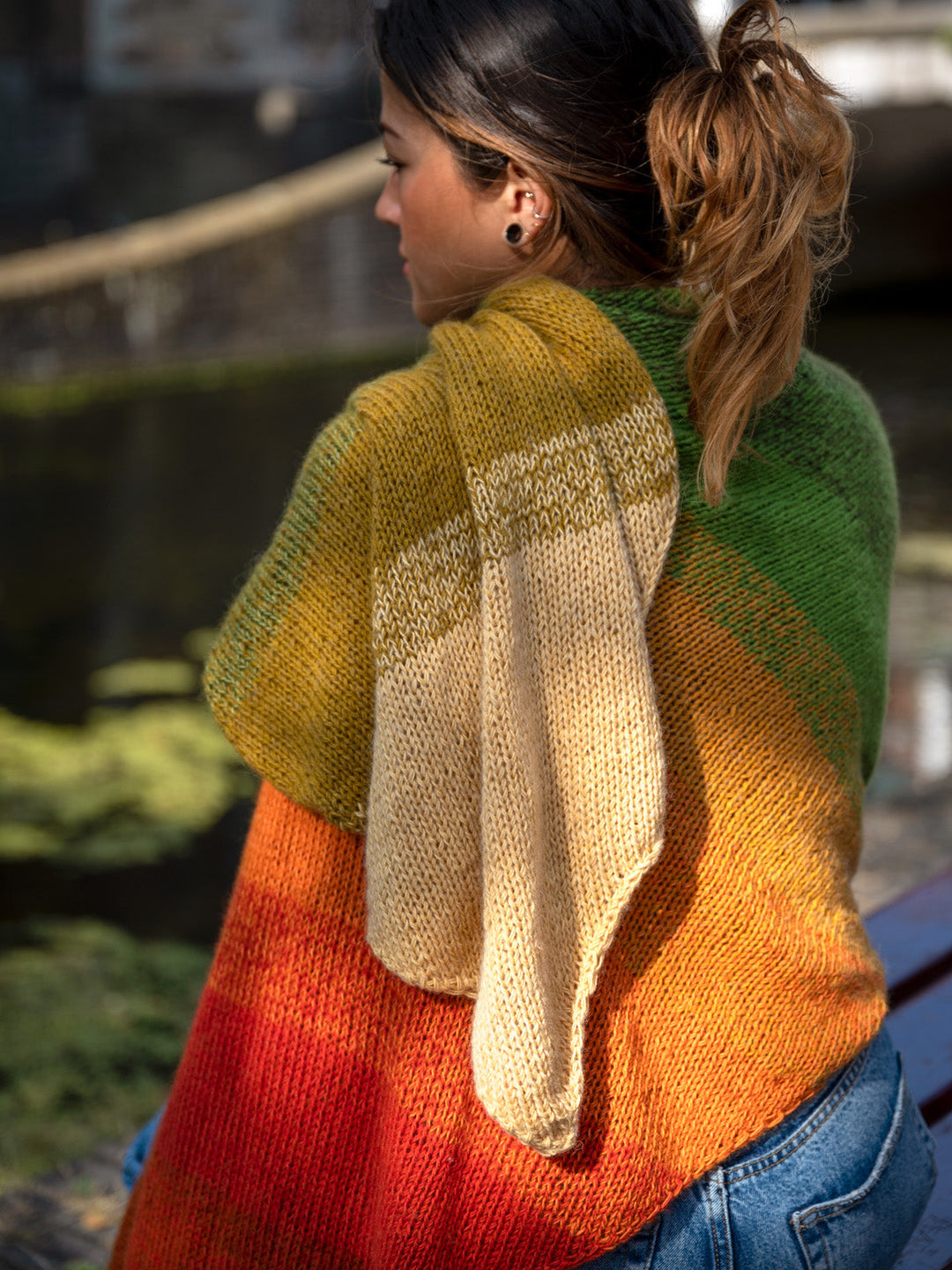 Strickpaket Ecopuno Streifenstola
