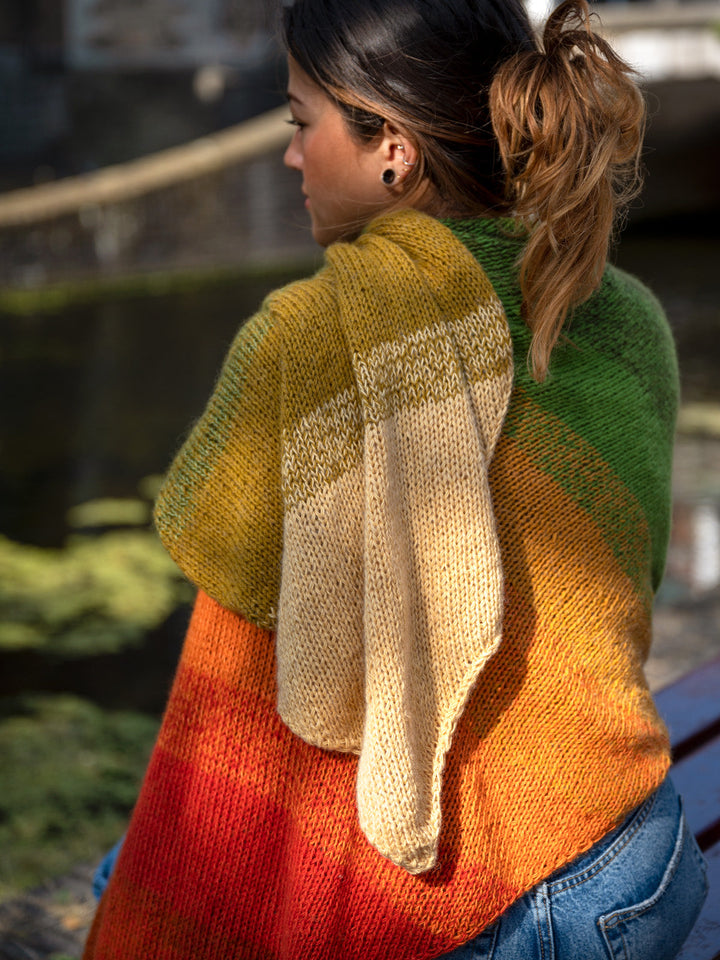 Strickpaket Ecopuno Streifenstola