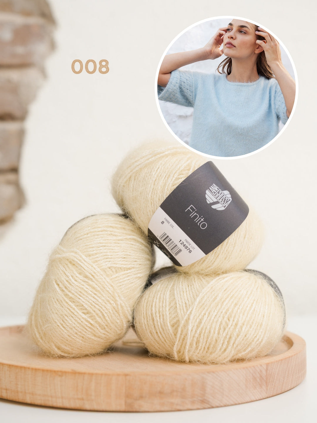 Strickpaket Finito Shirt mit Webmuster