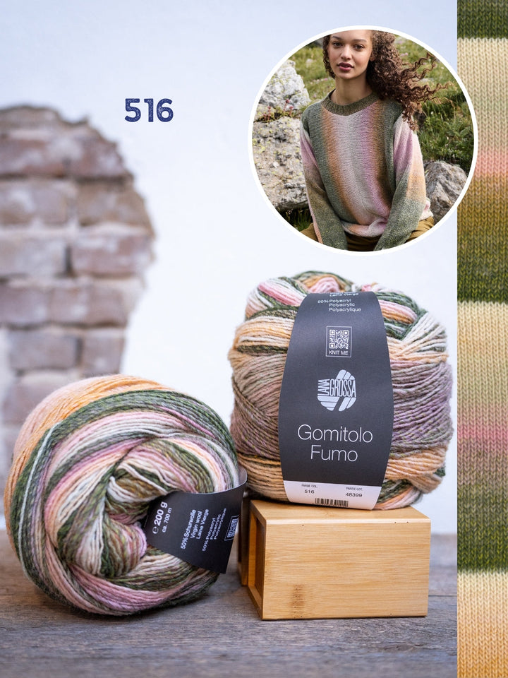 Strickpaket Gomitolo Fumo Pullover