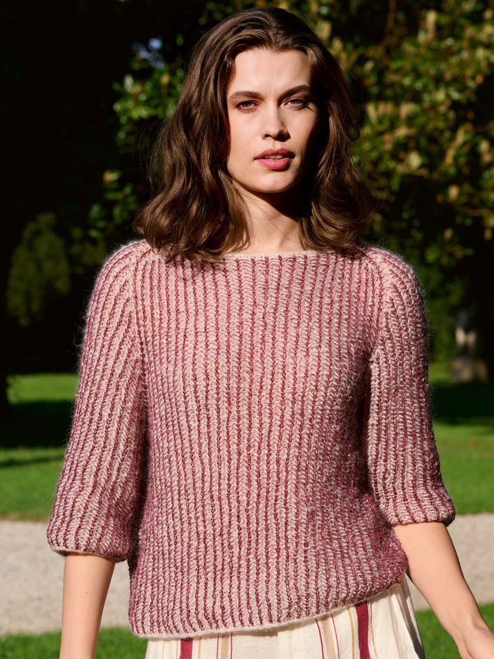 Strickpaket Setasuri Glamour Brioche-Pullover