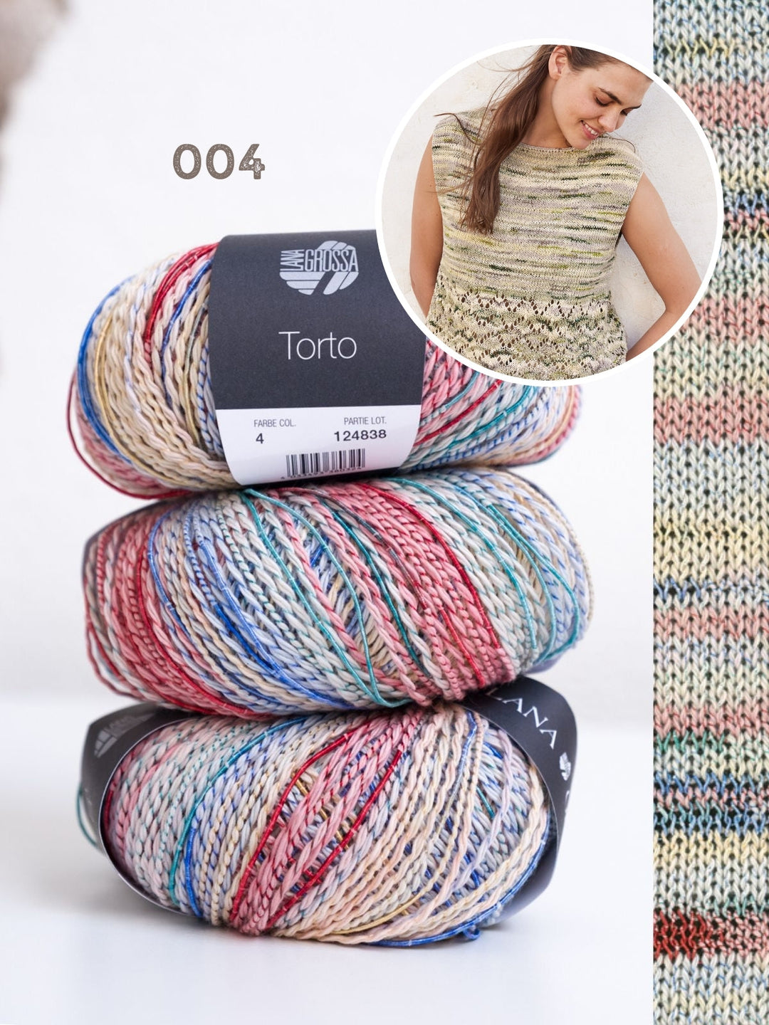 Strickpaket Torto Top mit Ajourmuster
