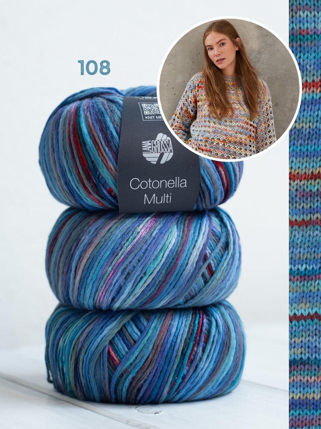 Häkelpaket Cotonella Multi Pullover