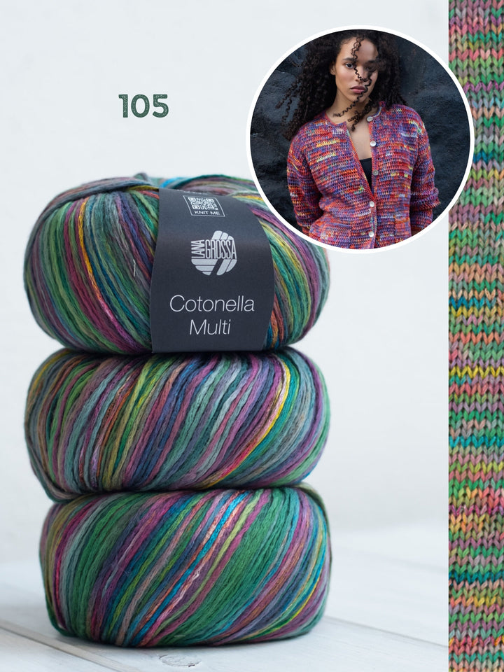 Häkelpaket Cotonella Multi Jacke