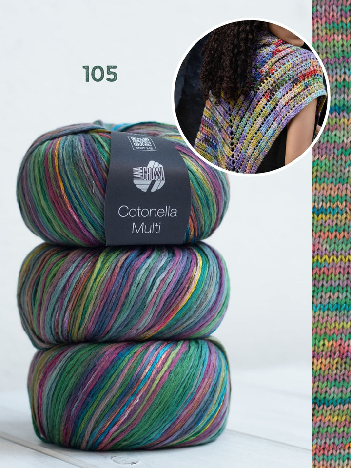 Häkelpaket Cotonella Multi Dreieckstuch