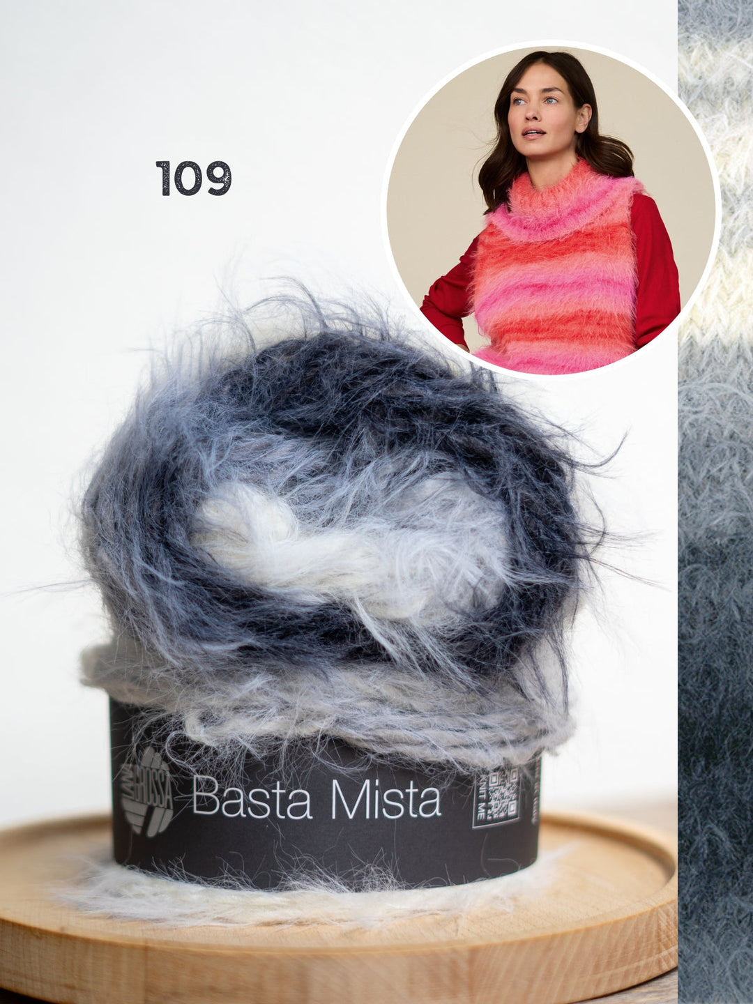 Strickpaket Basta Mista Pullunder mit Rollkragen