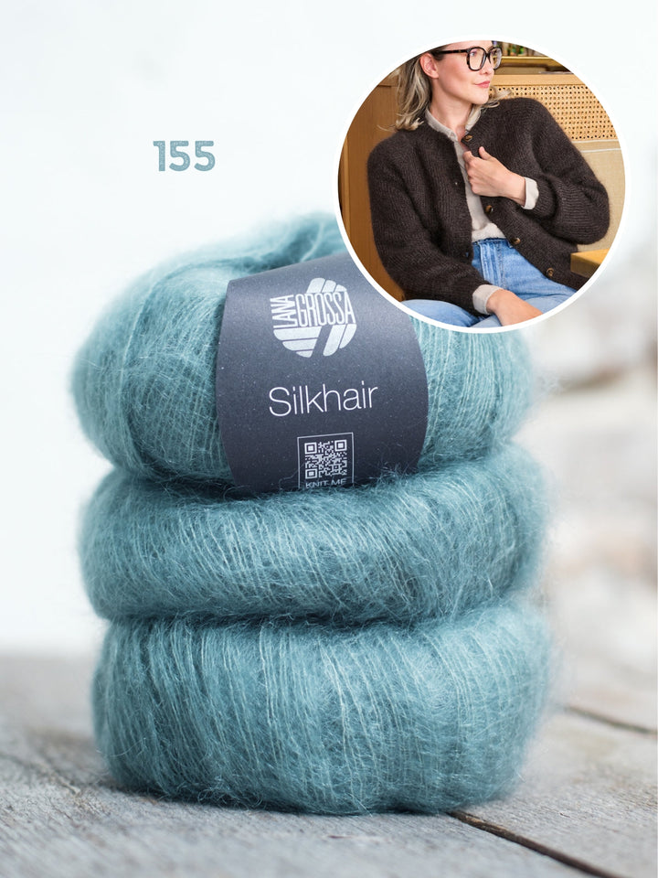 Strickpaket Classy Raglan Jacket - Silkhair