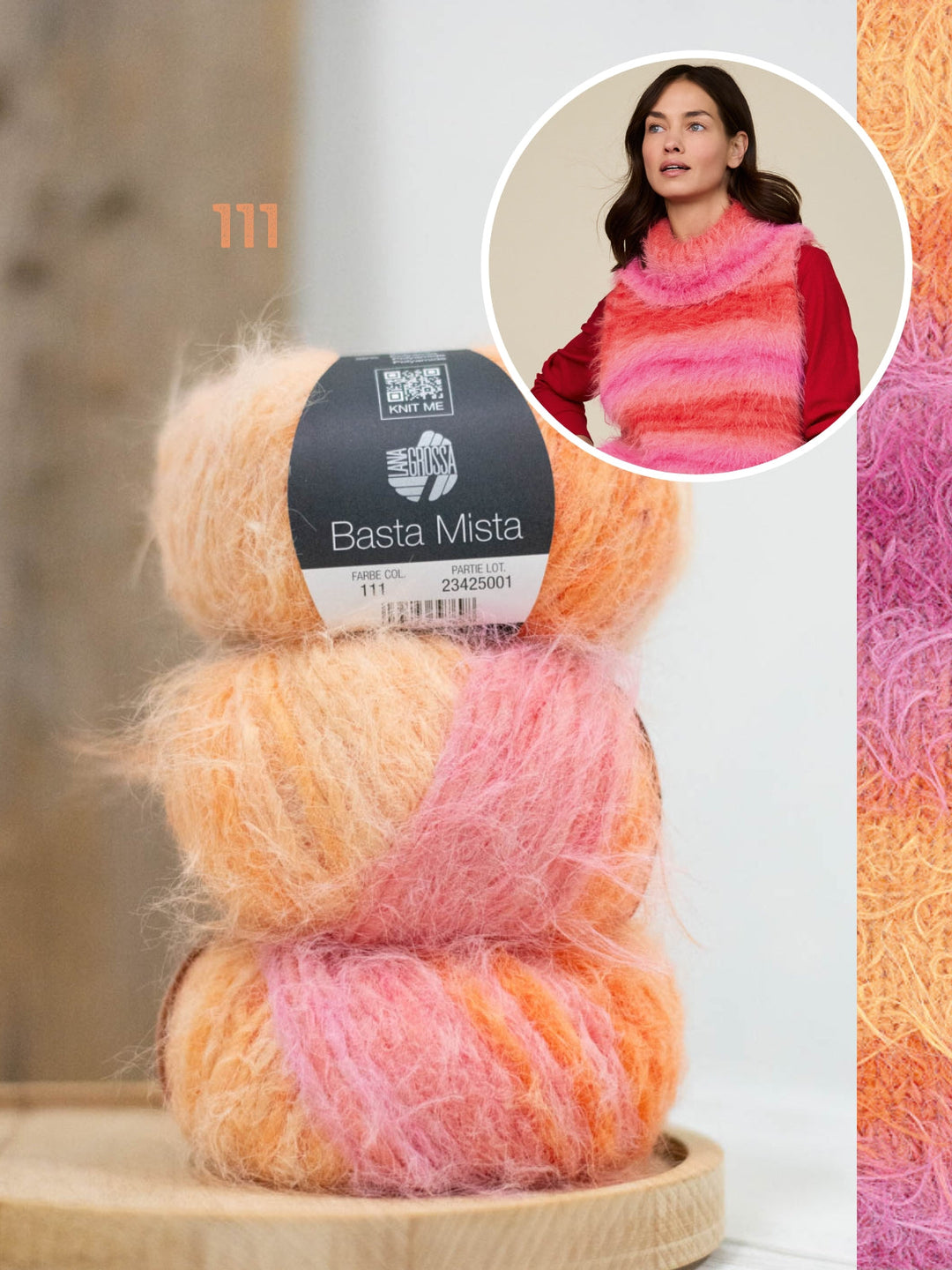 Strickpaket Basta Mista Pullunder mit Rollkragen