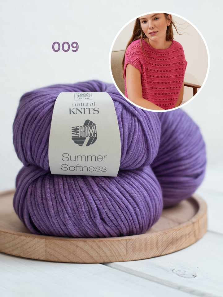 Strickpaket Summer Softness Pullunder mit Ajourmuster