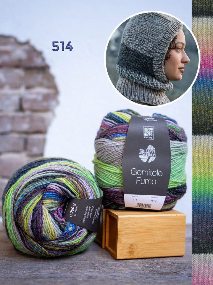 Strickpaket Gomitolo Fumo Balaclava