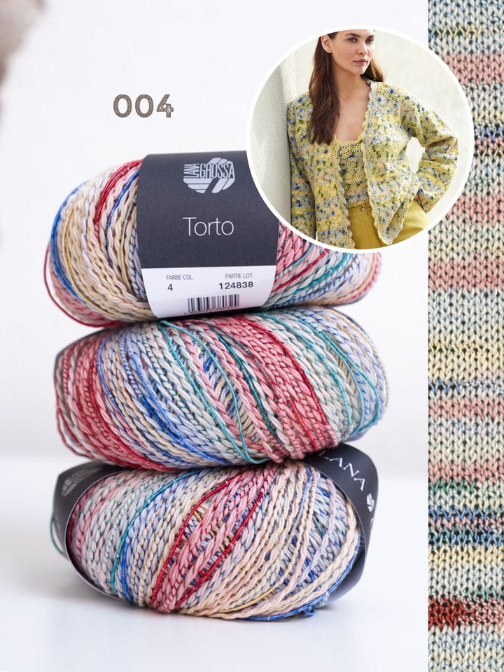 Häkelpaket Torto Jacke mit Muschelmuster