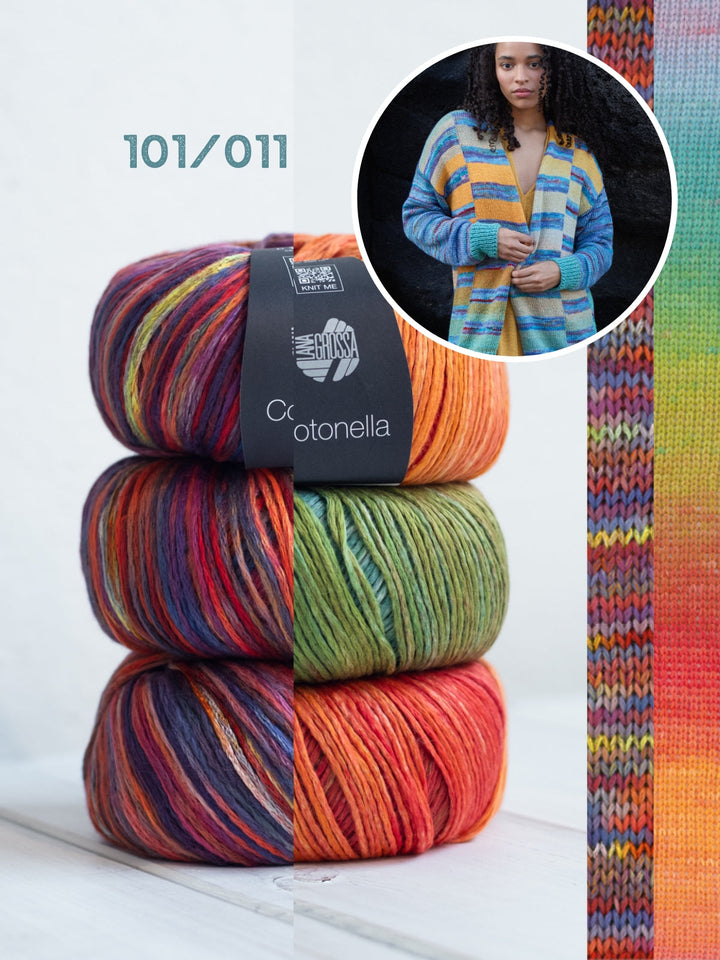 Strickpaket Cotonella &amp; Cotonella Multi Jacke
