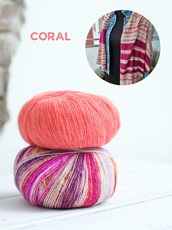 Strickpaket Lizas Tuch Mocha Blues