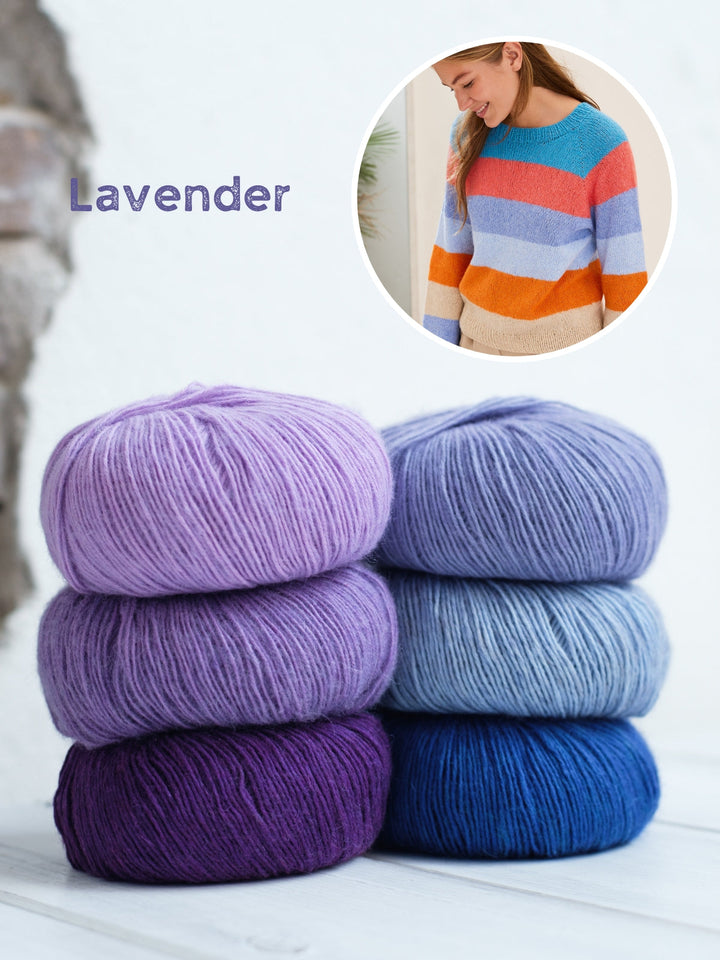 Strickpaket Ecopuno Blockstreifen-Pullover