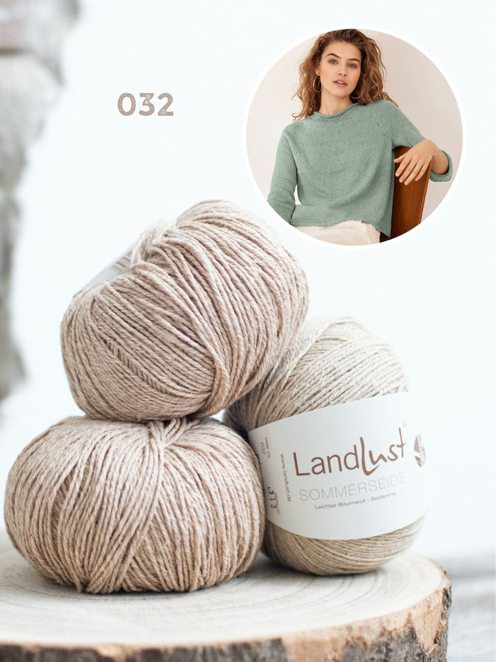Strickpaket Landlust Sommerseide Pullover