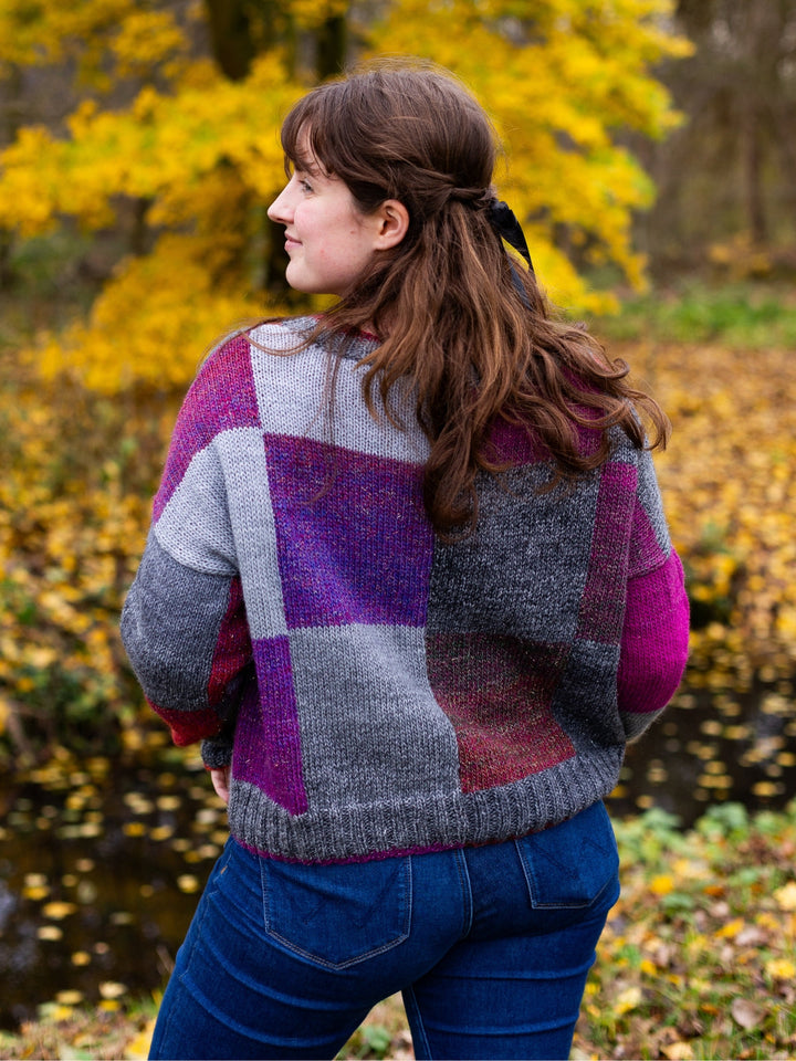 Strickpaket Gomitolo Gala Karo-Pullover