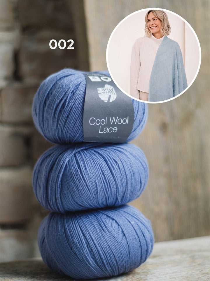 Strickpaket Cool Wool Lace Dreieckstuch