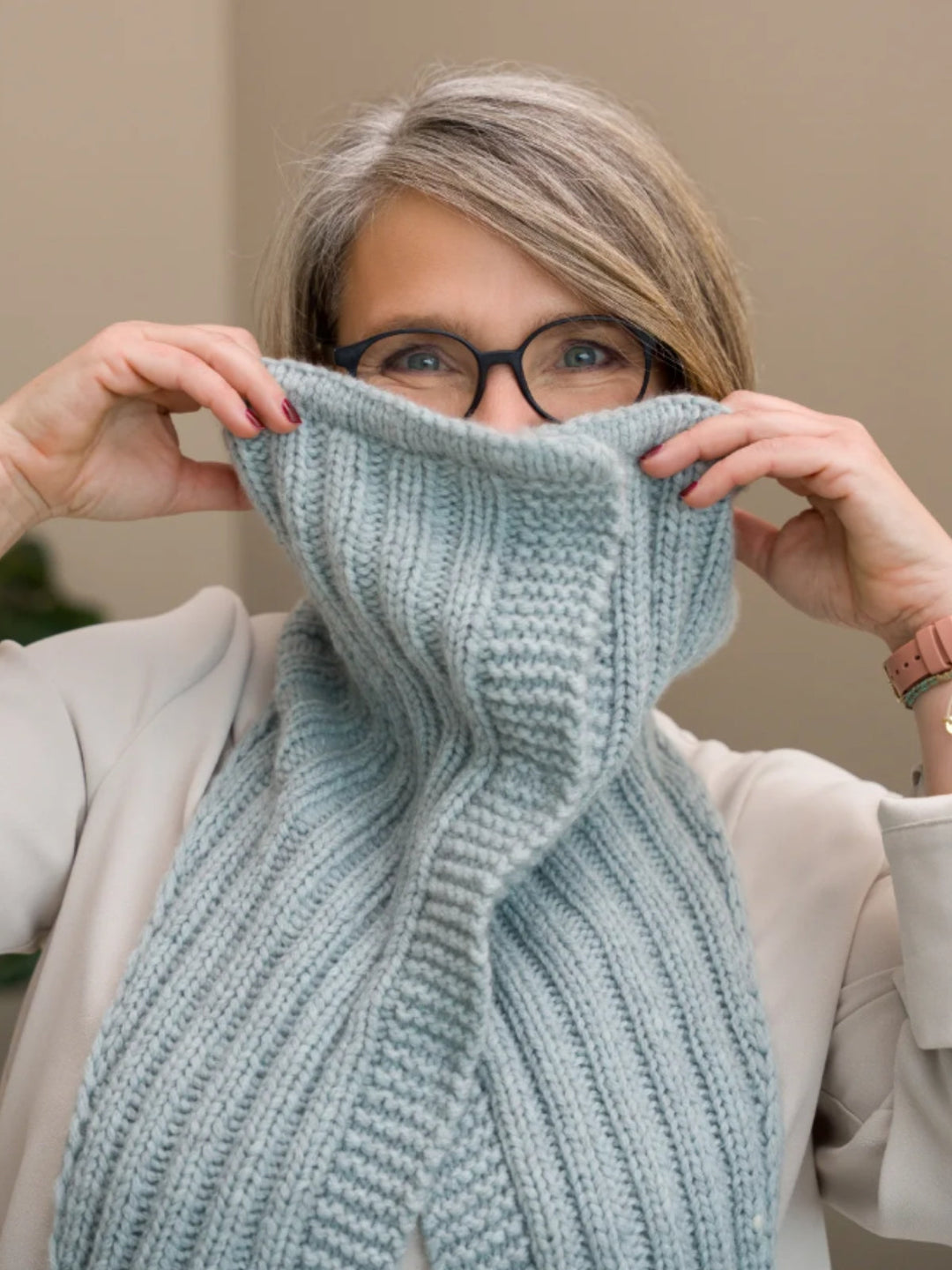 Strickpaket Offener Loop-Schal – Tanja Steinbach