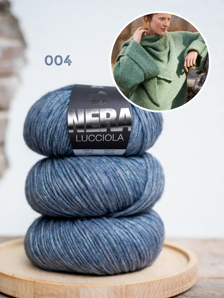 Strickpaket Lucciola diagonal gestrickter Pullover