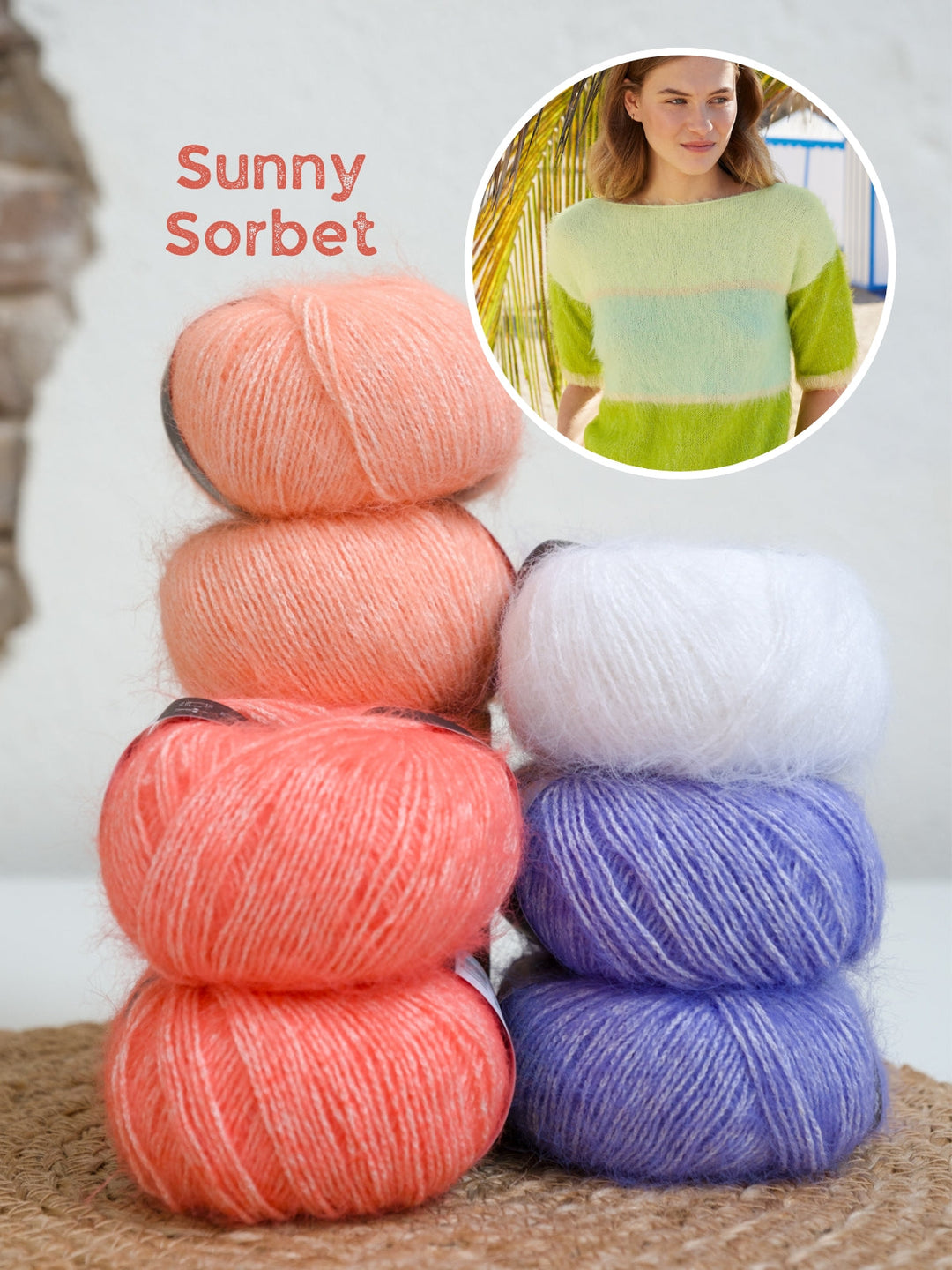 Strickpaket Finito Colorblock-Shirt