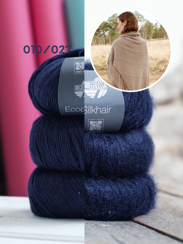 Strickpaket Ecopuno Silkhair Dreieckstuch