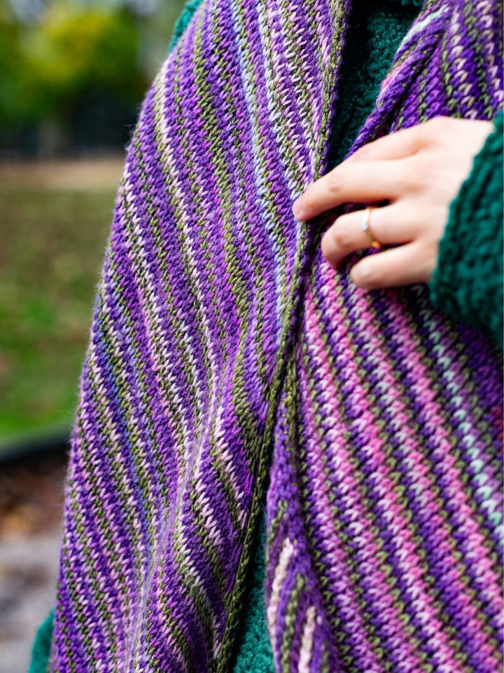 Tunesisches Häkelpaket Lavender Scarf – Studio Hook &amp; Yarn