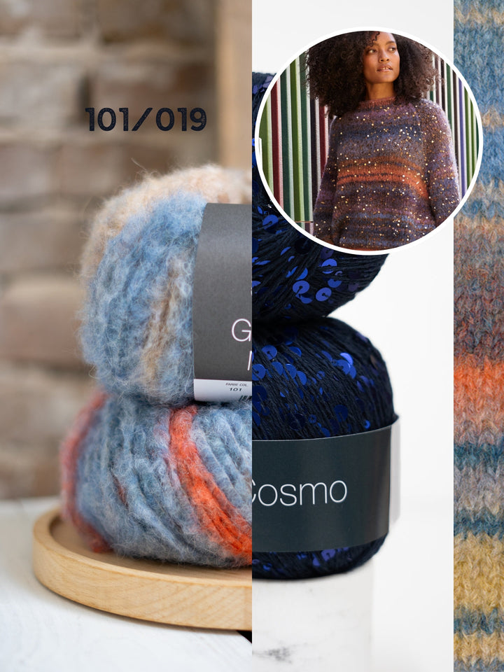 Strickpaket Gigante Multi Cosmo Oversized Pullover