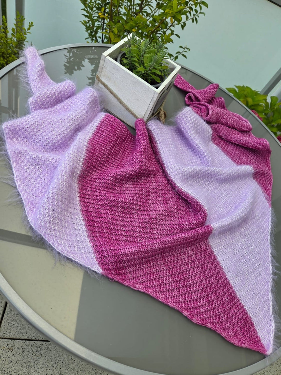 Strickpaket Lizas Tuch Auszeit – Cool Wool Vintage Finito