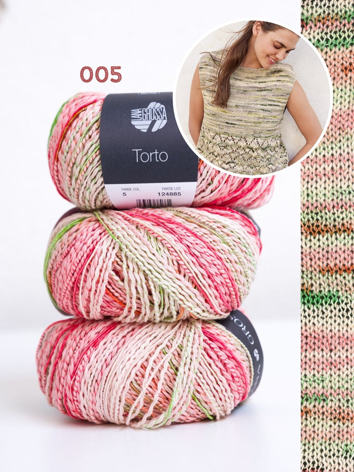 Strickpaket Torto Top mit Ajourmuster
