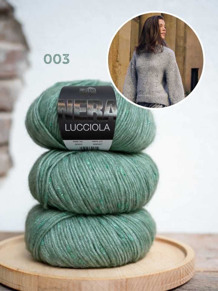 Strickpaket Lucciola Top-down Pullover