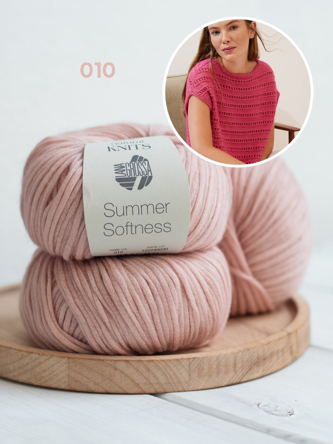 Strickpaket Summer Softness Pullunder mit Ajourmuster