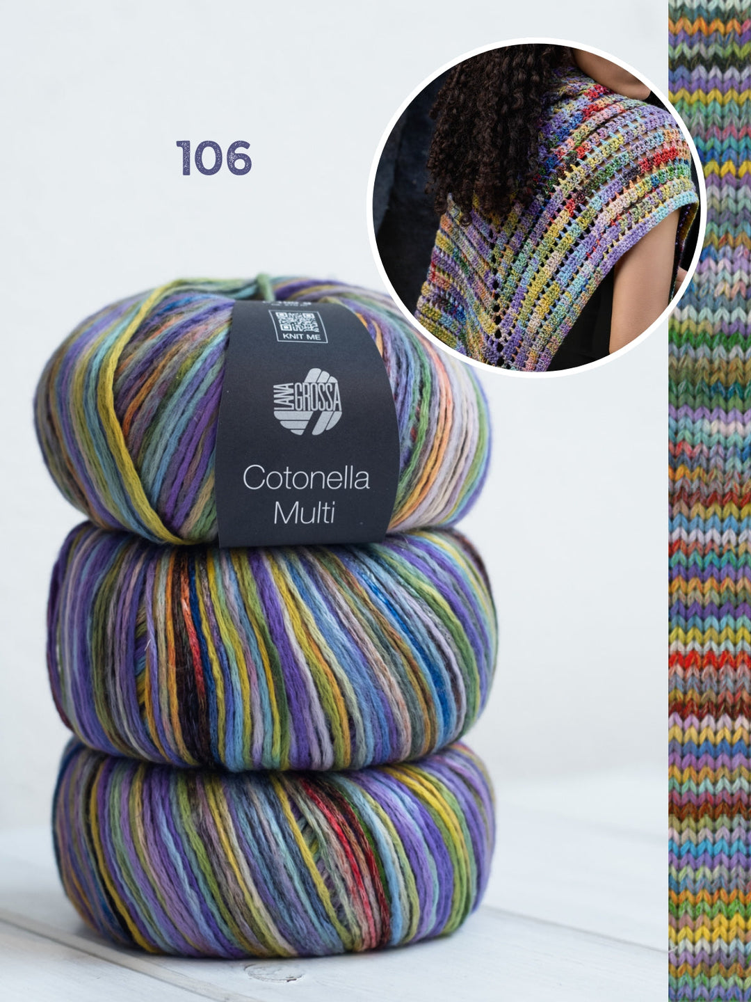 Häkelpaket Cotonella Multi Dreieckstuch