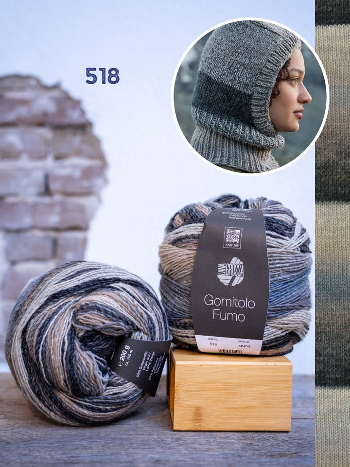 Strickpaket Gomitolo Fumo Balaclava