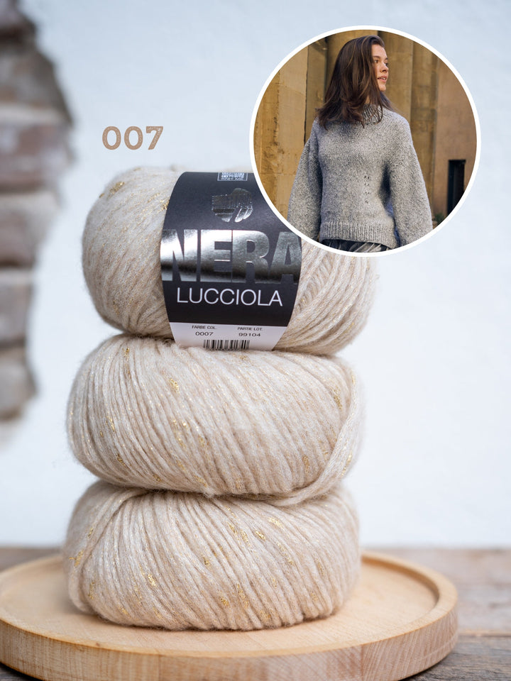 Strickpaket Lucciola Top-down Pullover