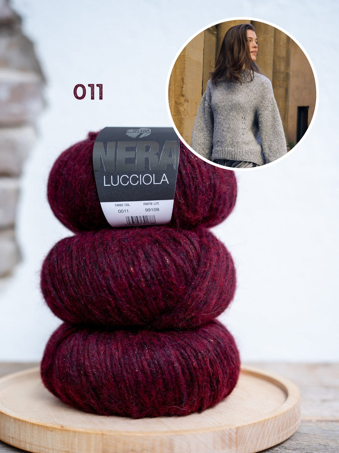 Strickpaket Lucciola Top-down Pullover
