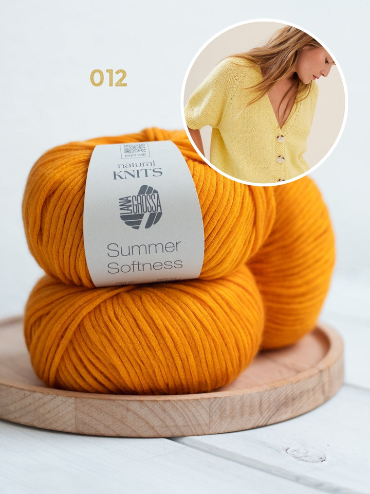 Strickpaket Summer Softness Kurzarm-Raglanjacke