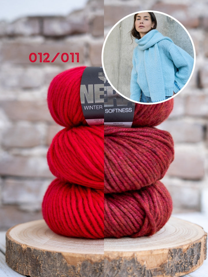Strickpaket Winter Softness Top-down Pullover