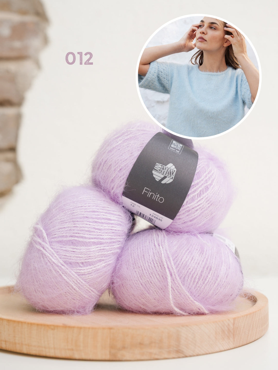Strickpaket Finito Shirt mit Webmuster