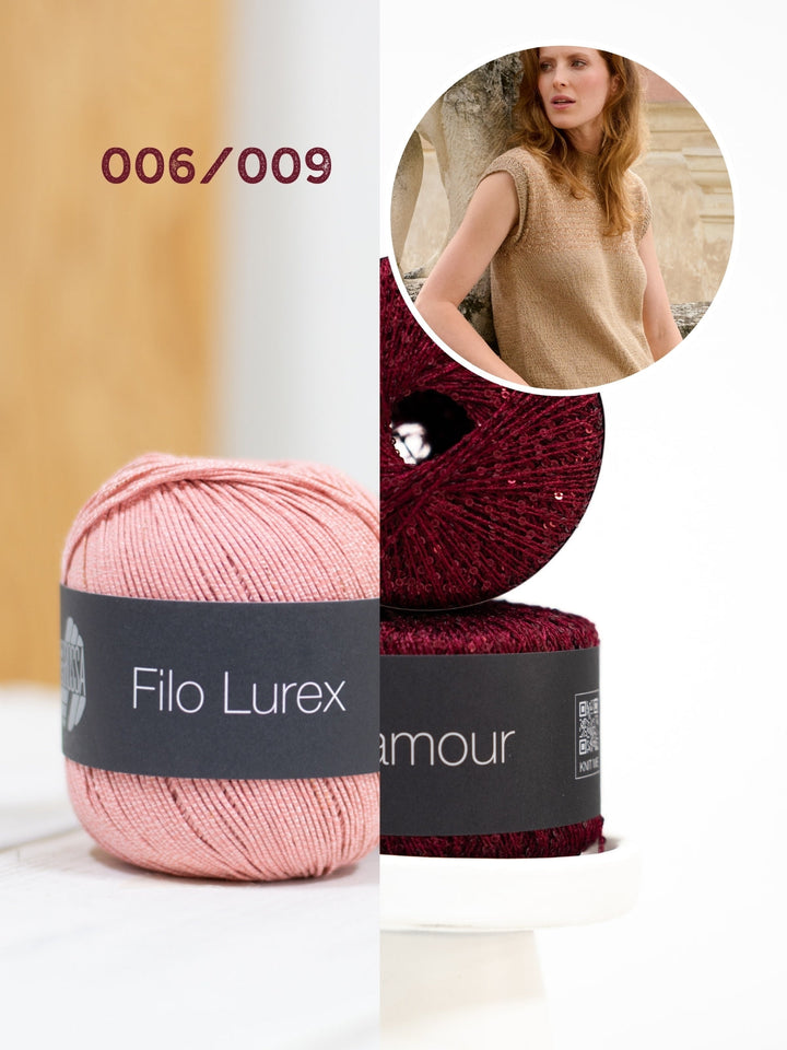 Strickpaket Filo Lurex Glamour Top