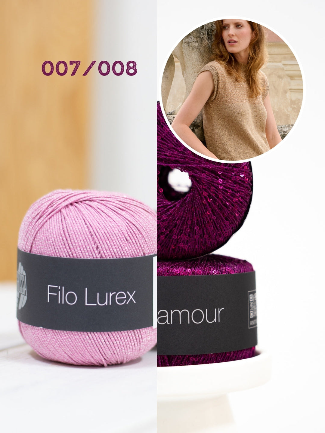 Strickpaket Filo Lurex Glamour Top