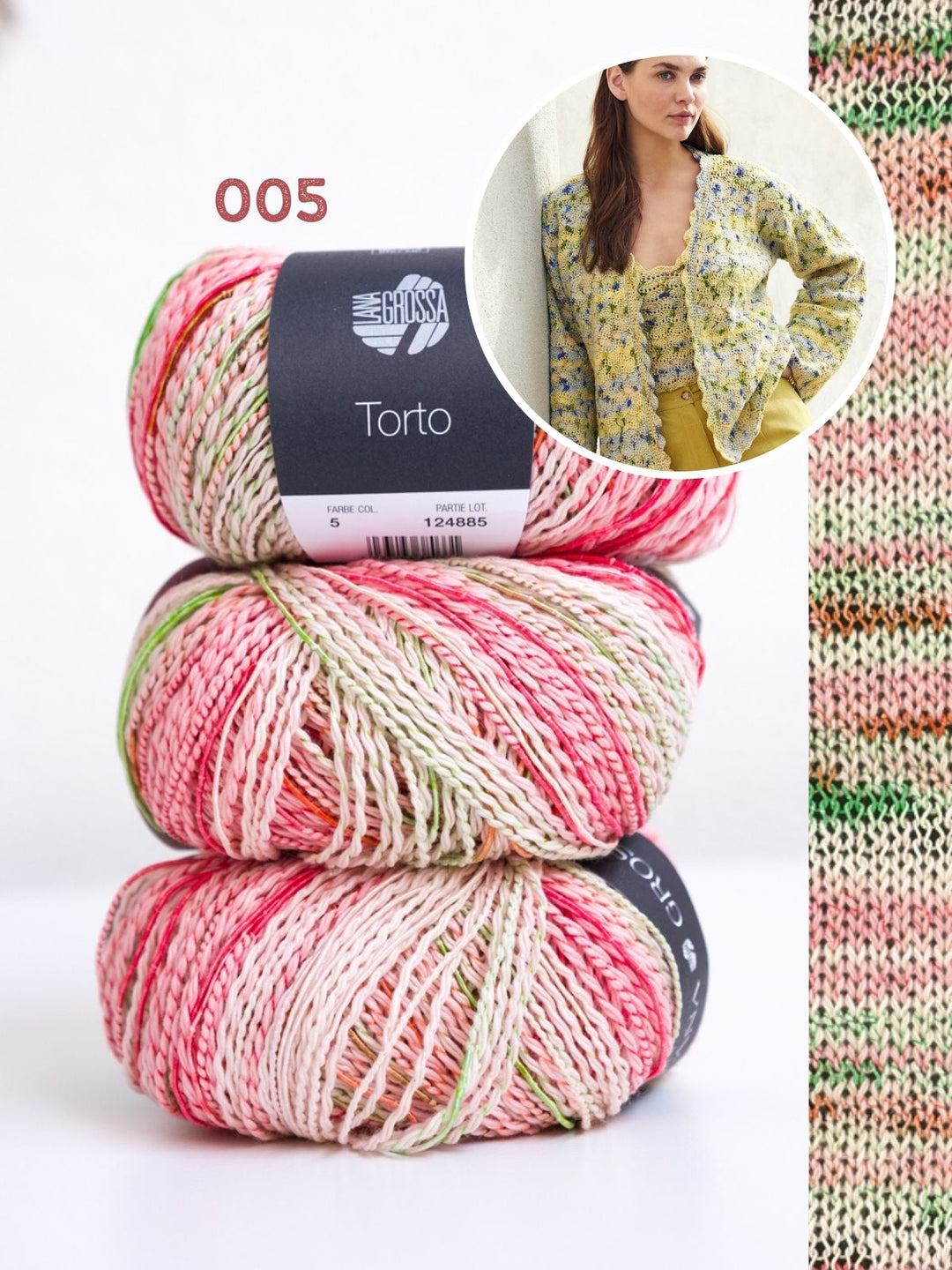 Häkelpaket Torto Jacke mit Muschelmuster