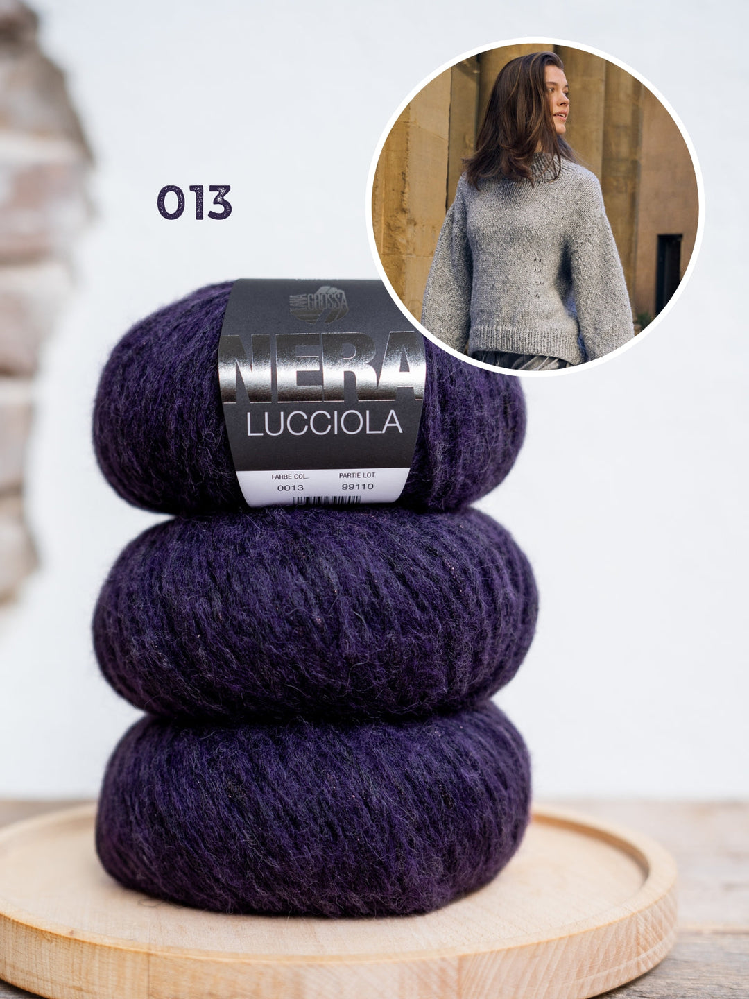 Strickpaket Lucciola Top-down Pullover