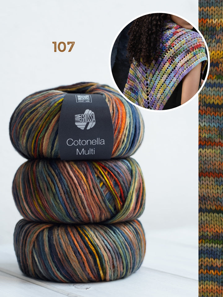 Häkelpaket Cotonella Multi Dreieckstuch
