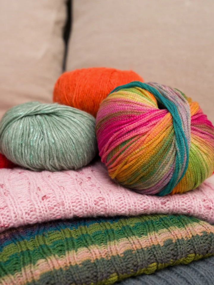 Strickpaket Fallmaschen-Schal – Farfalla – Tanja Steinbach