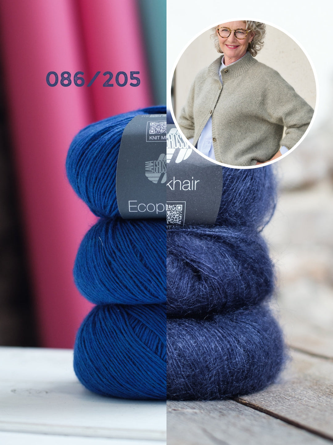 Strickpaket Classy Raglan Jacket - Ecopuno Silkhair