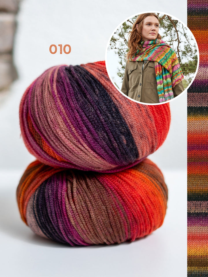 Strickpaket Farfalla Ajour-Schal