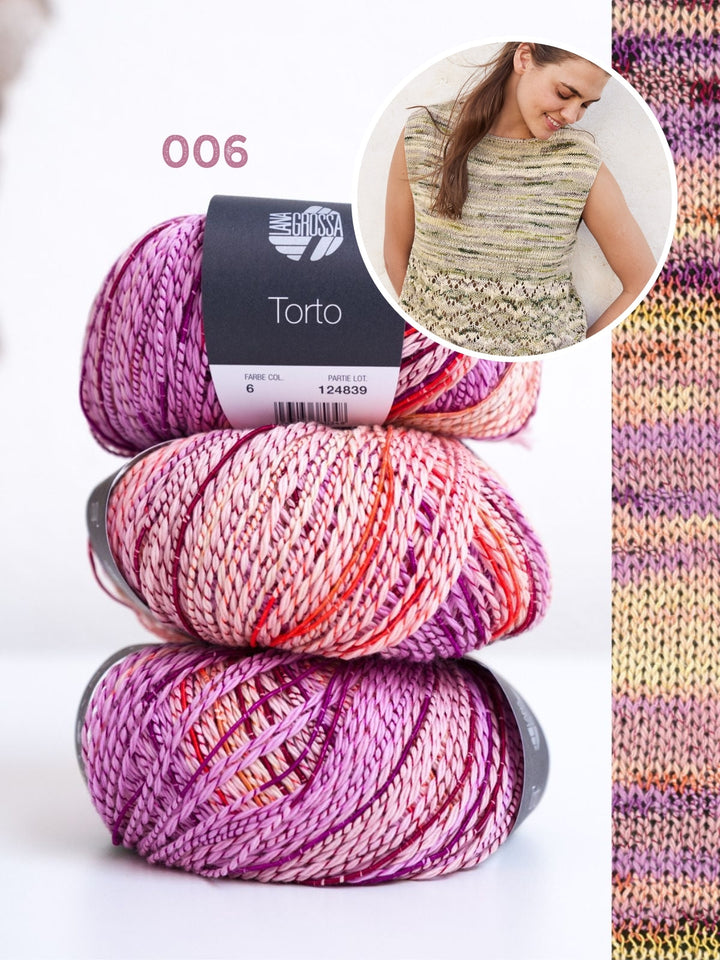 Strickpaket Torto Top mit Ajourmuster
