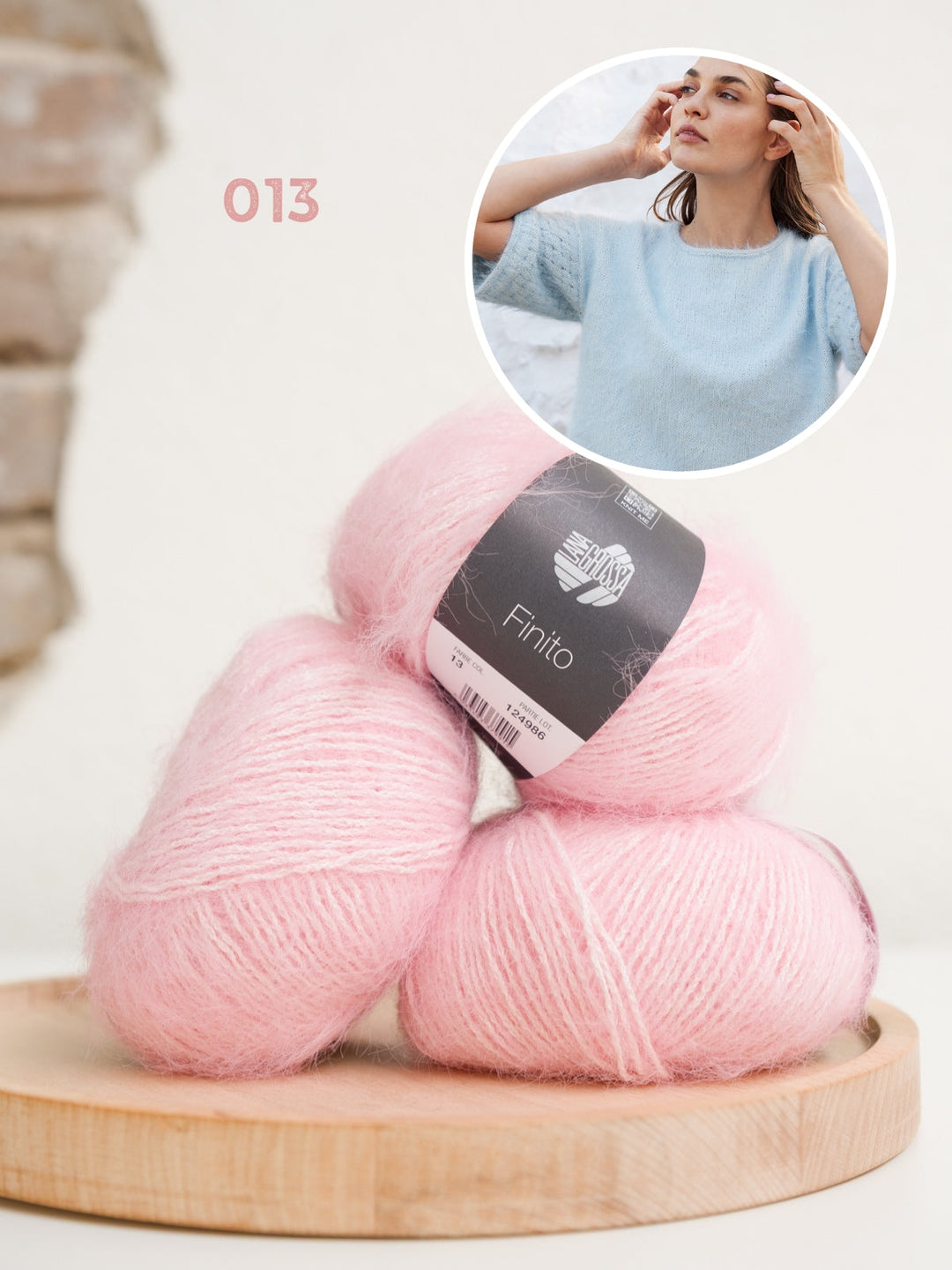 Strickpaket Finito Shirt mit Webmuster