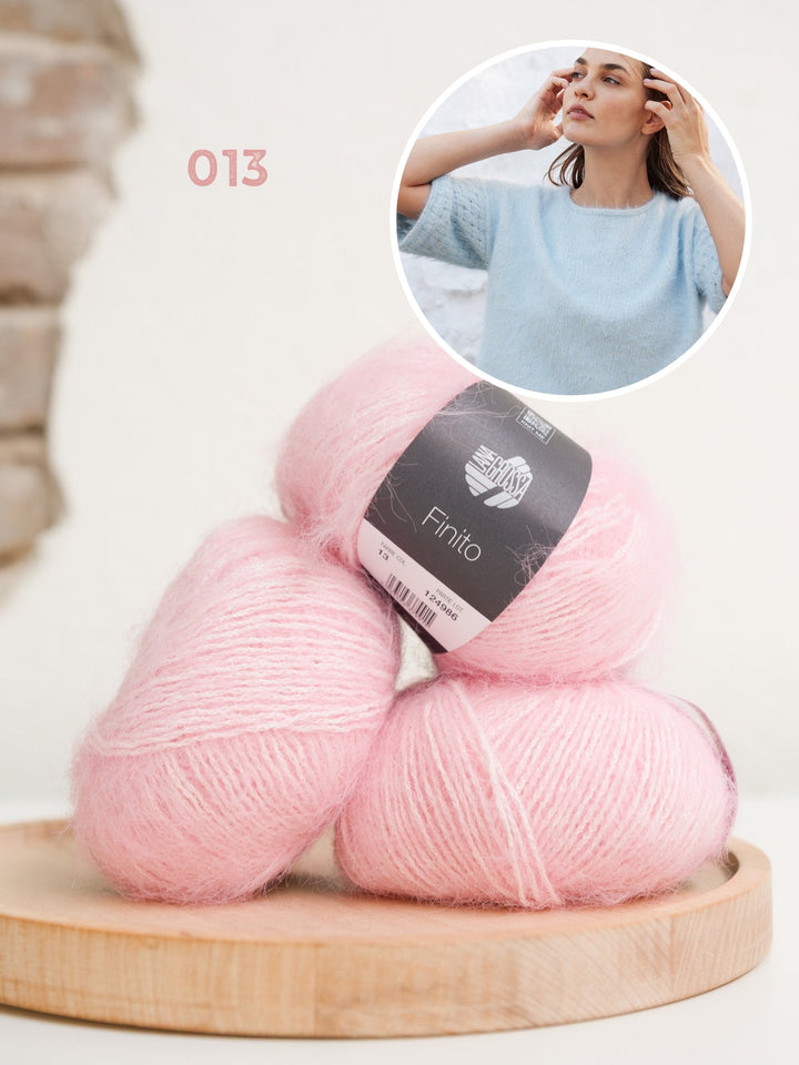Strickpaket Finito Shirt mit Webmuster