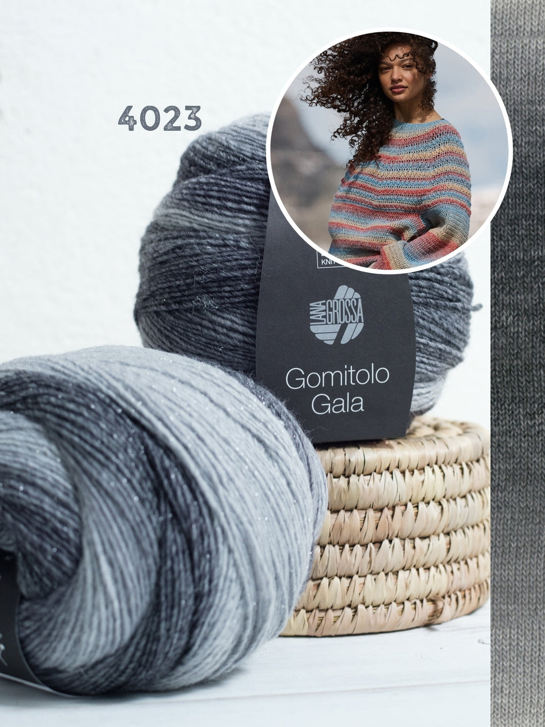 Häkelpaket Gomitolo Gala Top-down Pullover